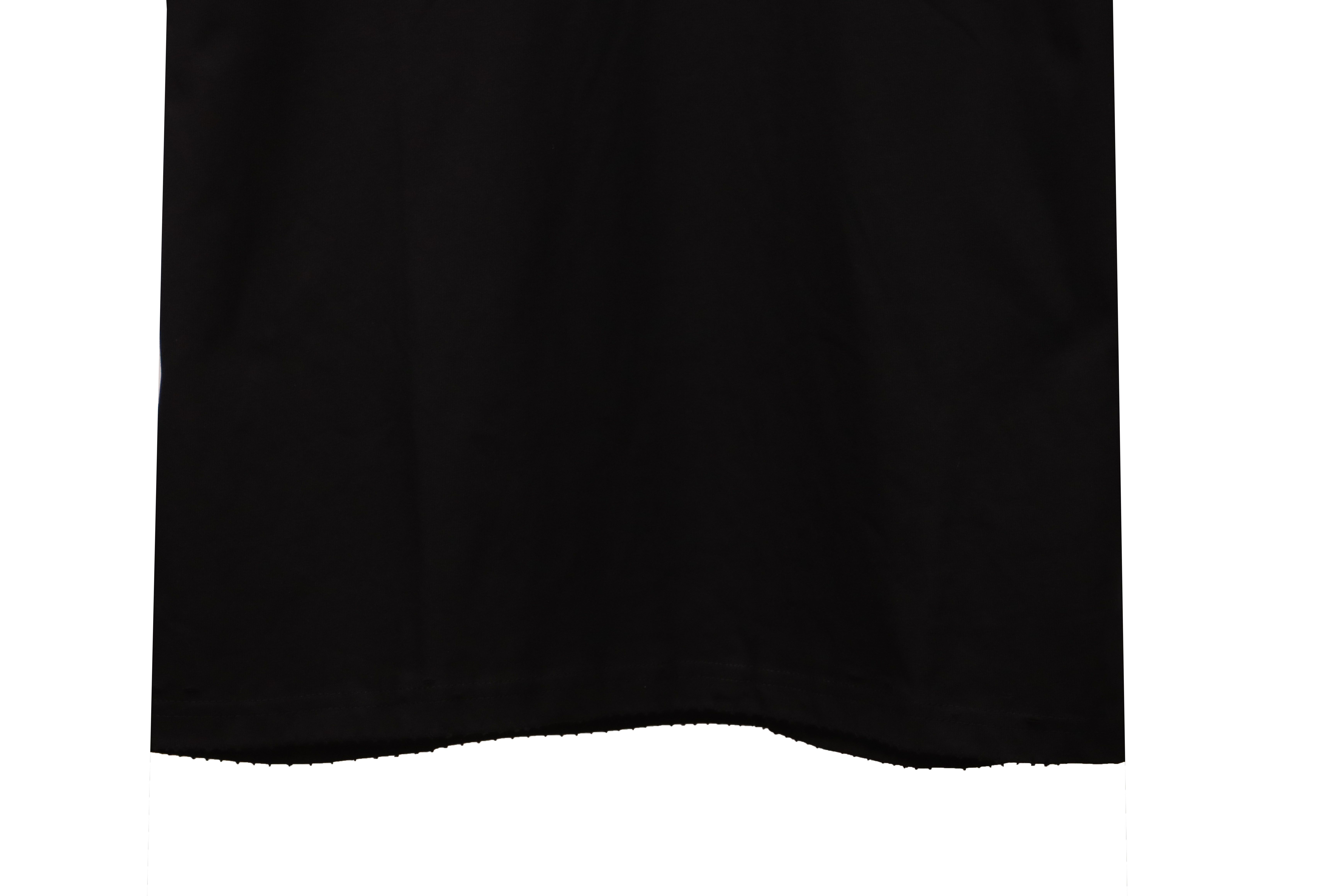 Balenciaga Distressed Flame Double Ring Short Sleeves Black