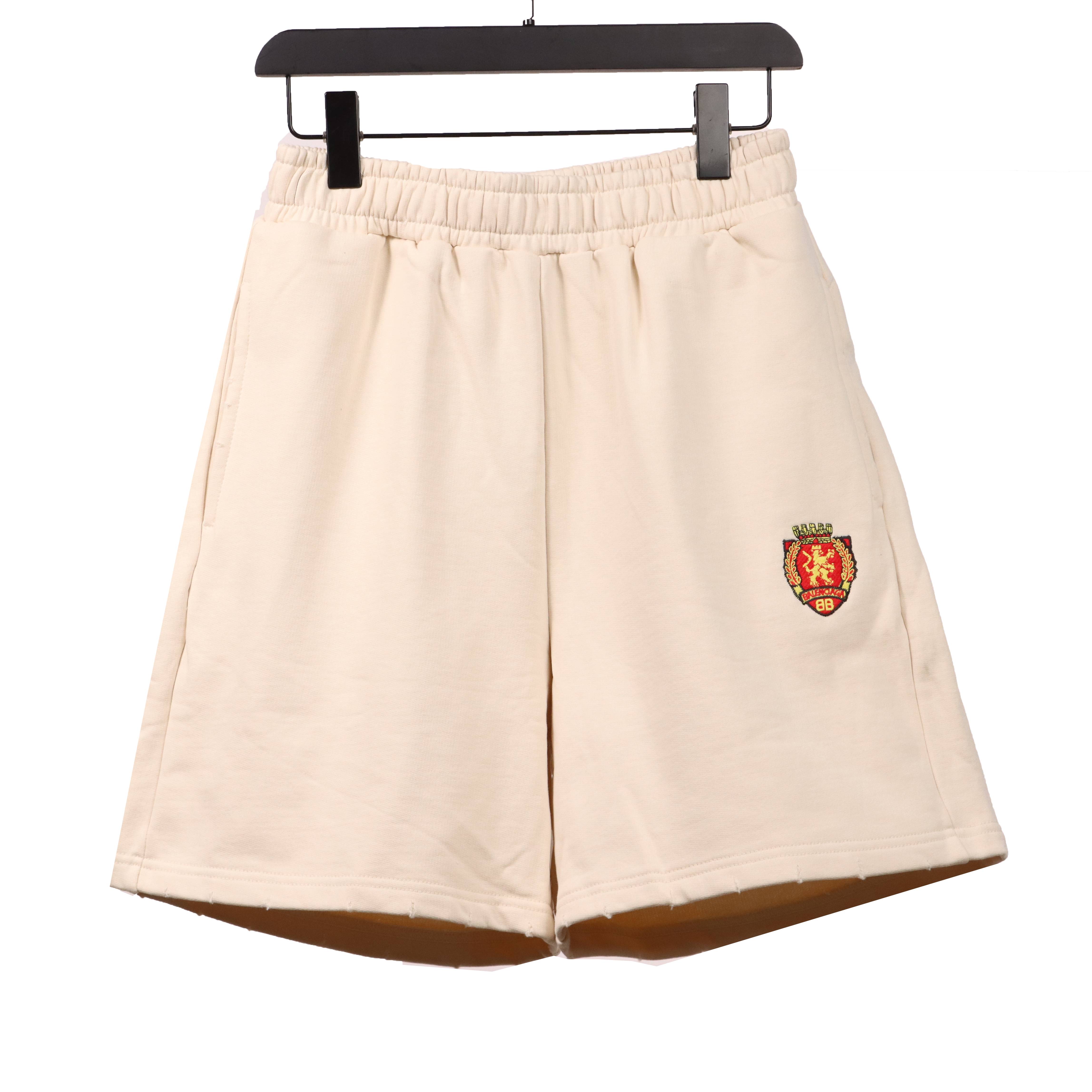 Balenciaga Distressed Logo Shorts