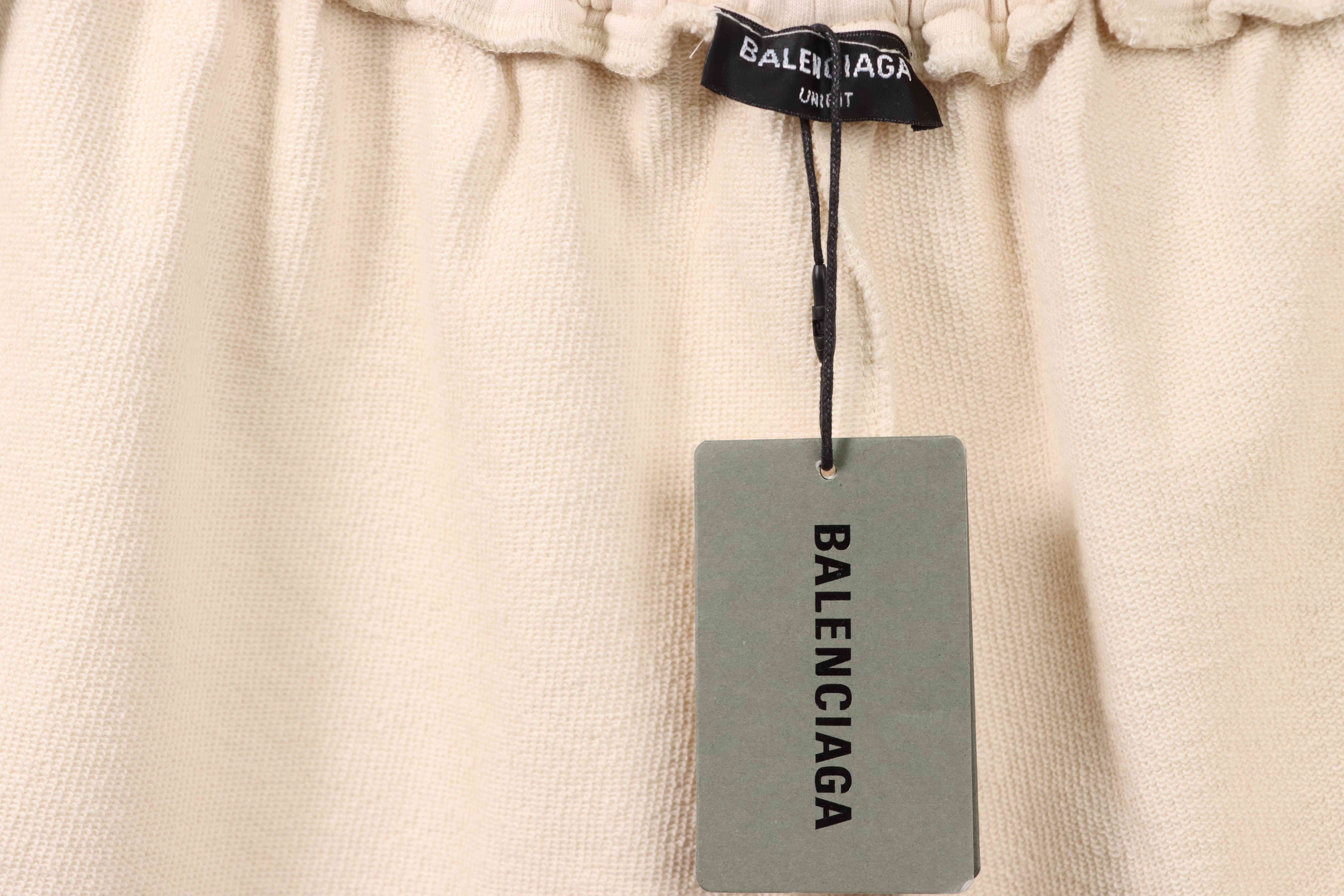 Balenciaga Distressed Logo Shorts