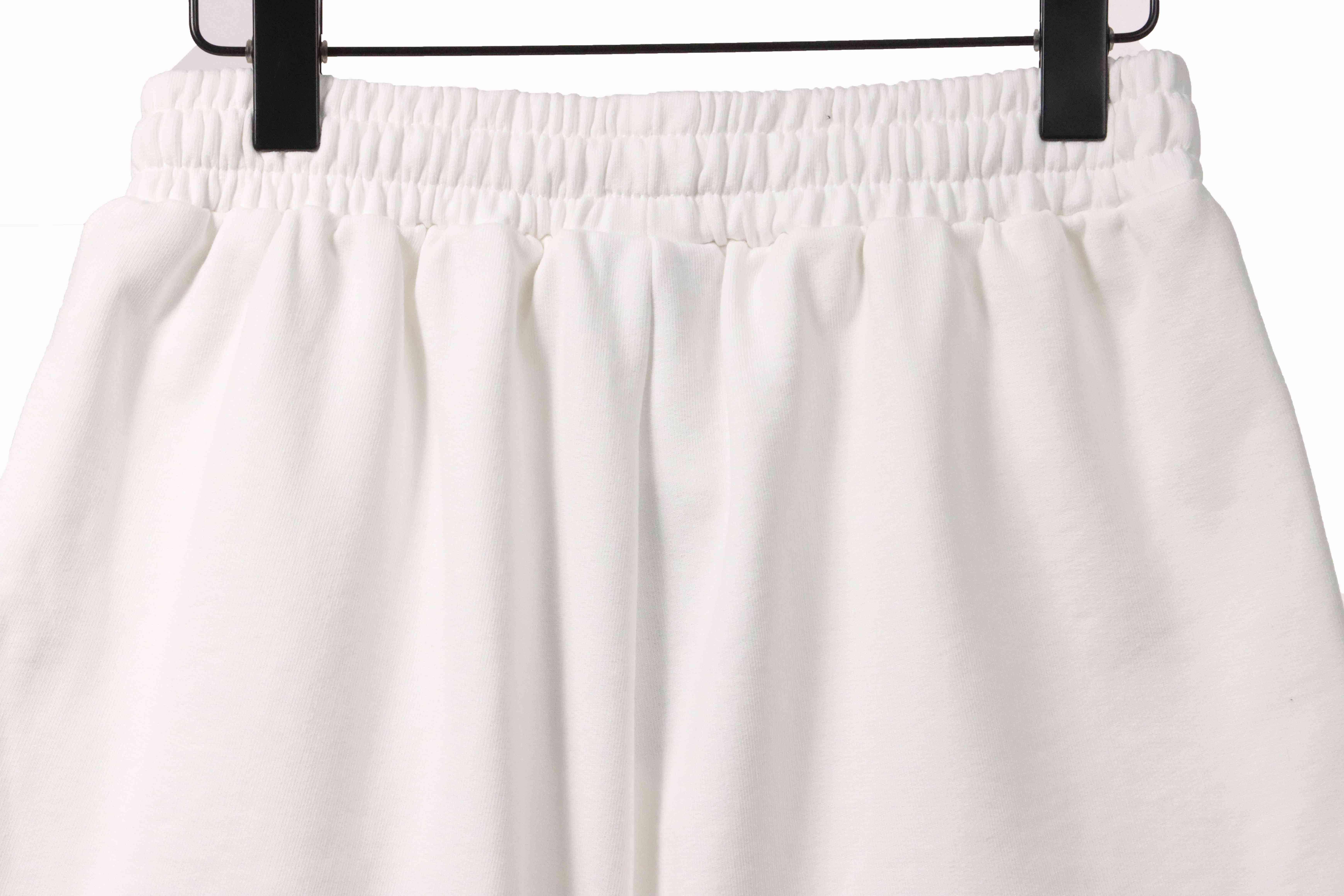 Balenciaga Distressed Ripped Tape Shorts White