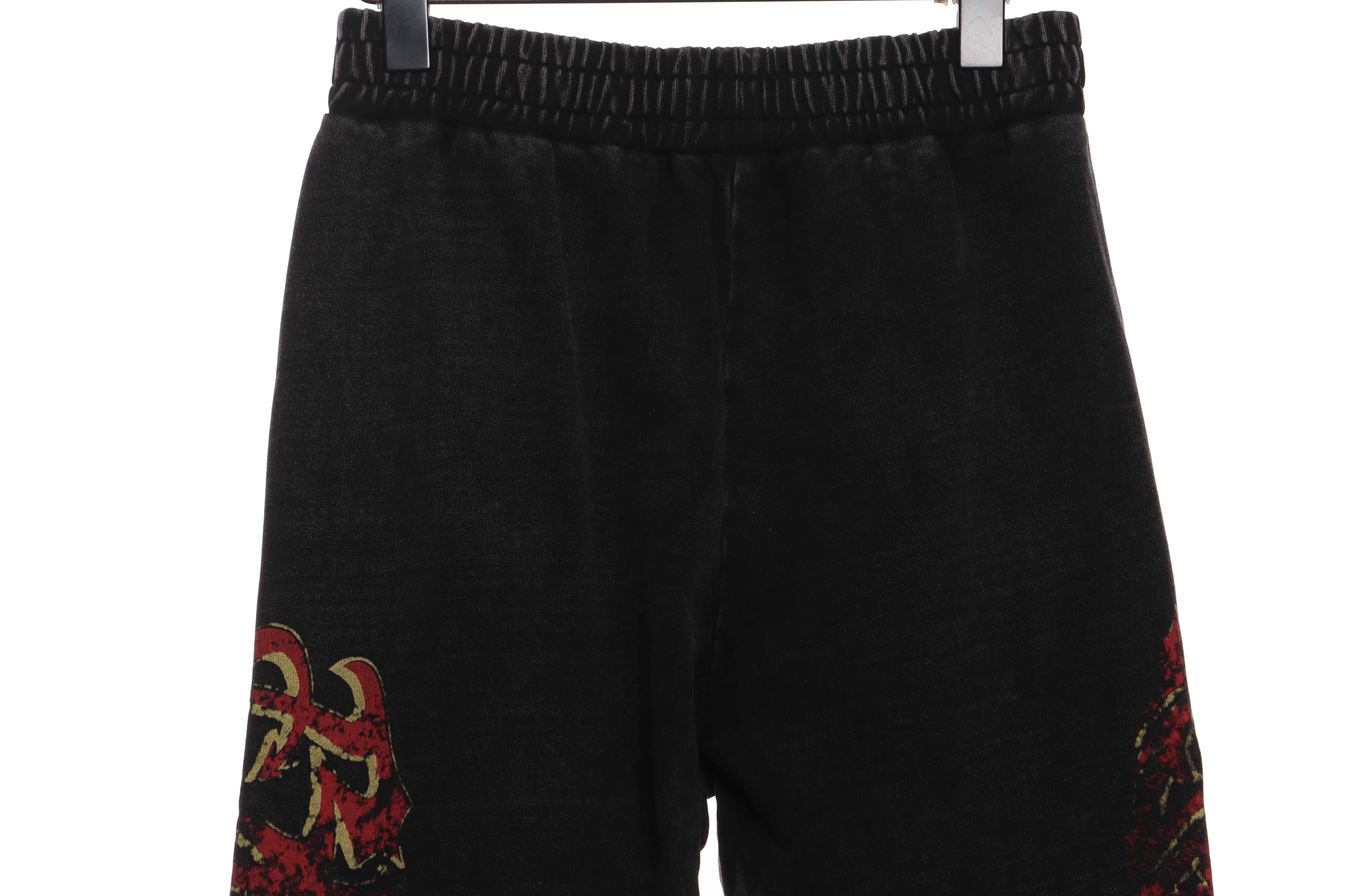 Balenciaga Distressed Sanskrit Mud-Dyed Flame Trousers