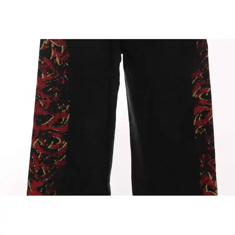 Balenciaga Distressed Sanskrit Mud-Dyed Flame Trousers