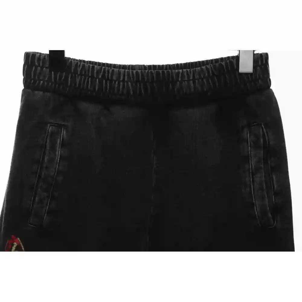 Balenciaga Distressed Sanskrit Mud-Dyed Flame Trousers