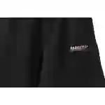 Balenciaga Distressed Washed Cola Embroidered Shorts