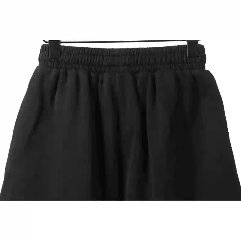 Balenciaga Distressed Washed Cola Embroidered Shorts