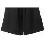Balenciaga Distressed Washed Cola Embroidered Shorts