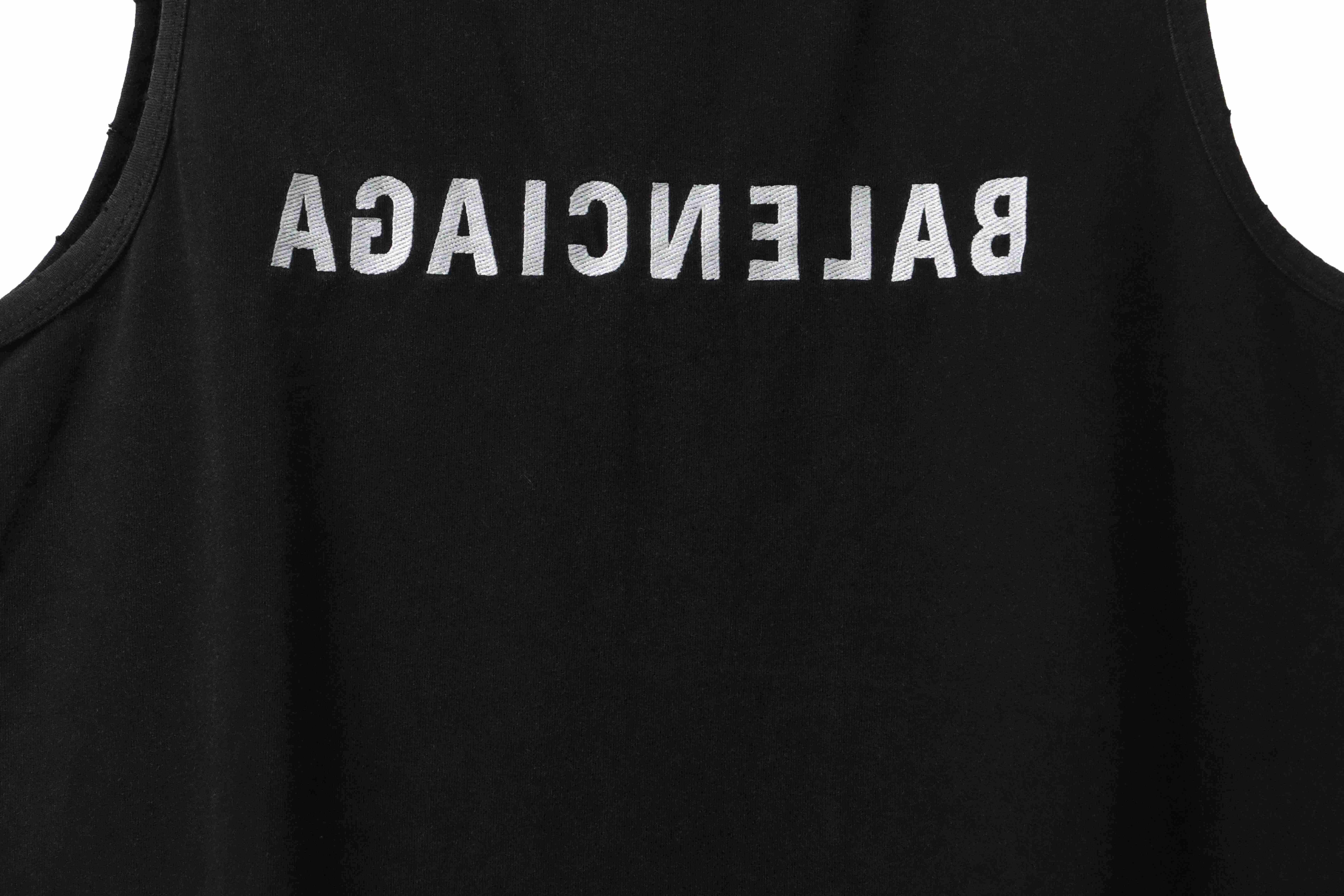 Balenciaga Distressed Washed Distressed Vest