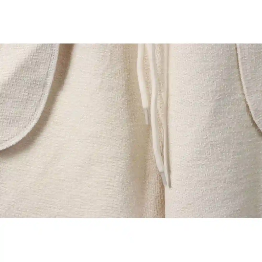Balenciaga Distressed Washed Hole Lock Embroidered Shorts Beige