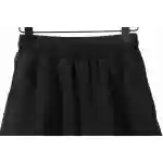 Balenciaga Distressed Washed Hole Lock Embroidered Shorts Black