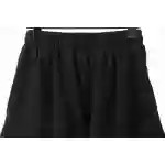 Balenciaga Distressed Washed Hole Lock Embroidered Shorts Black