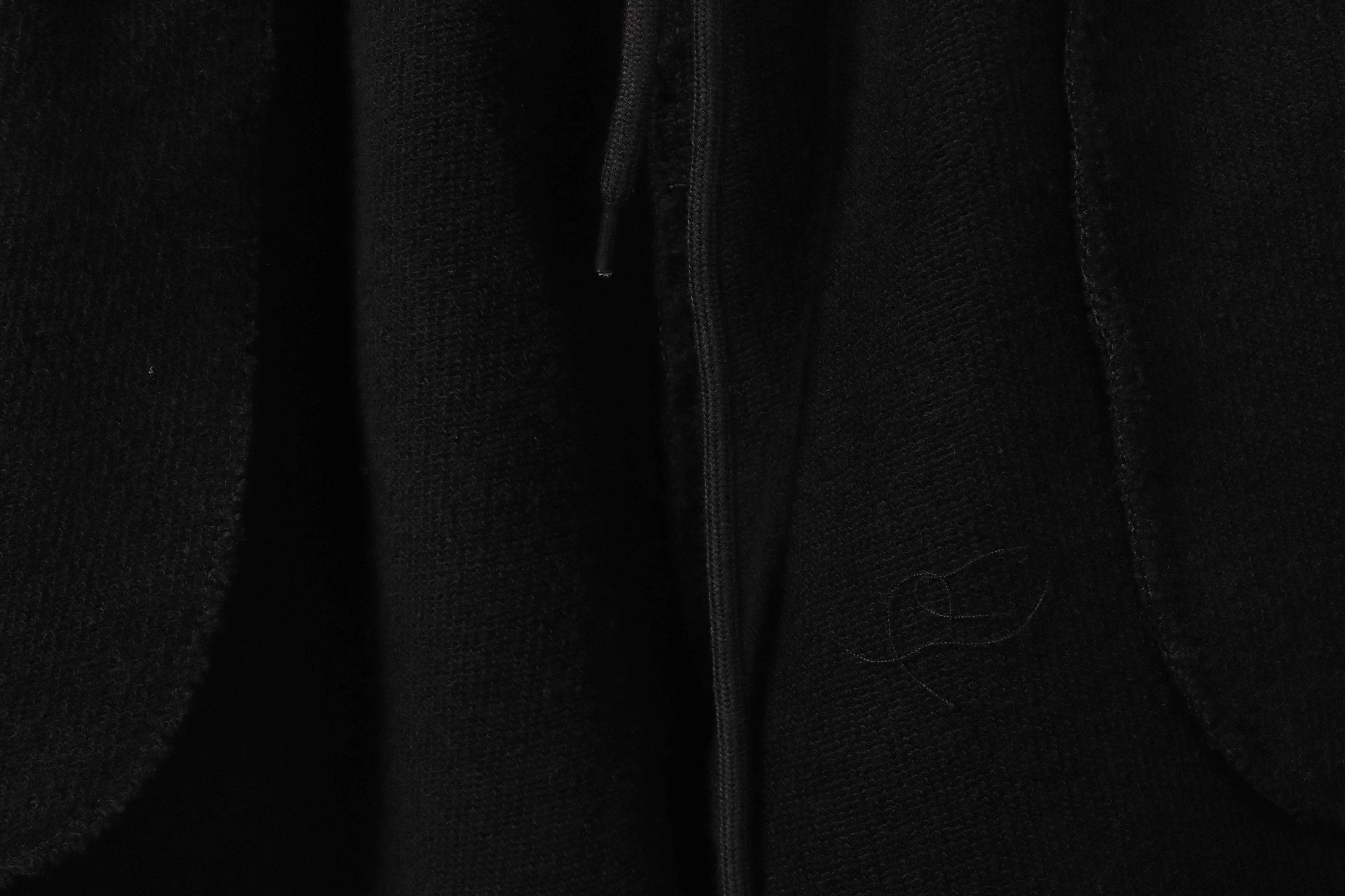 Balenciaga Distressed Washed Hole Lock Embroidered Shorts Black