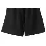 Balenciaga Distressed Washed Hole Lock Embroidered Shorts Black