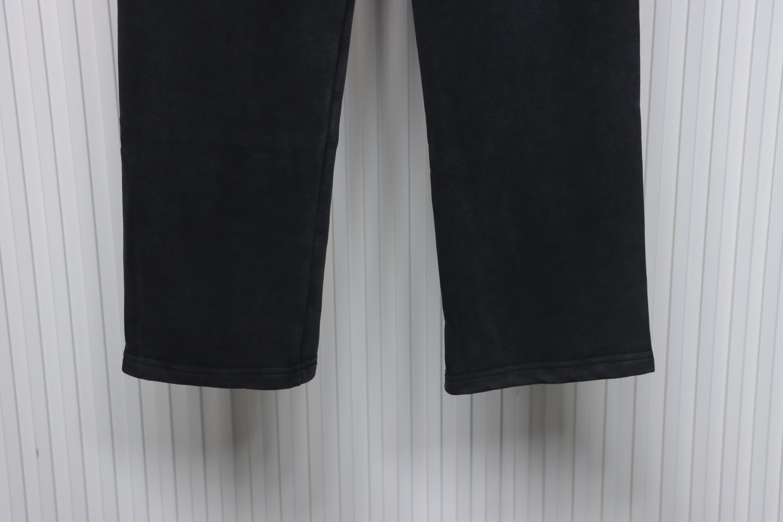 Balenciaga Distressed Washed Single-Breasted Lettering Trousers