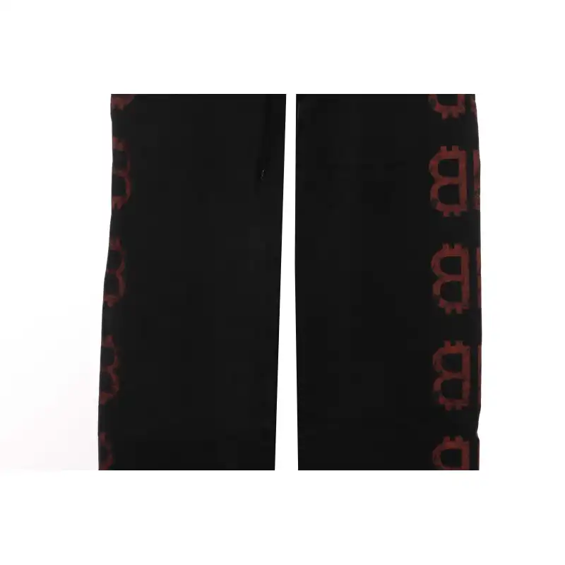 Balenciaga Double B Distressed Mud-Dyed Trousers