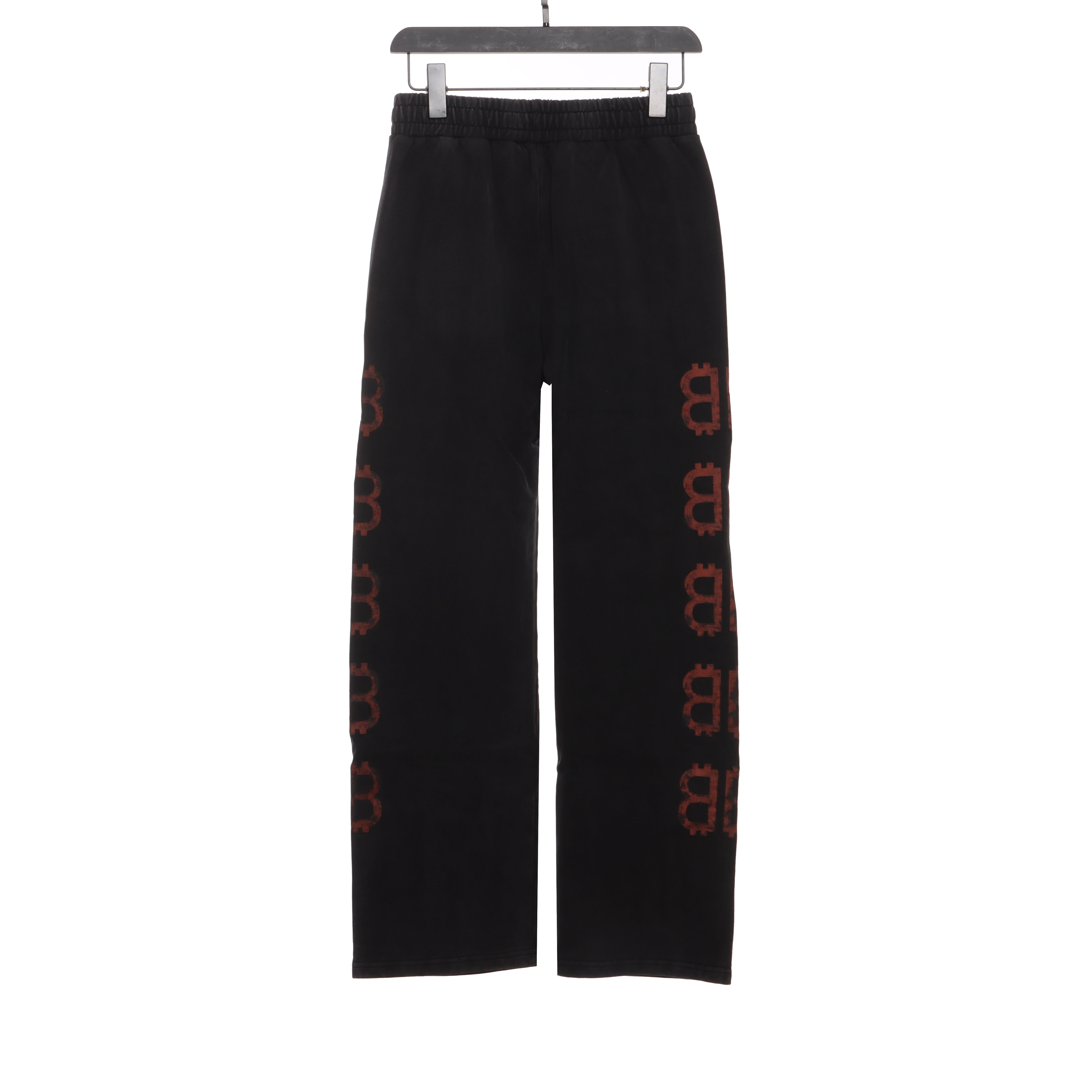 Balenciaga Double B Distressed Mud-Dyed Trousers
