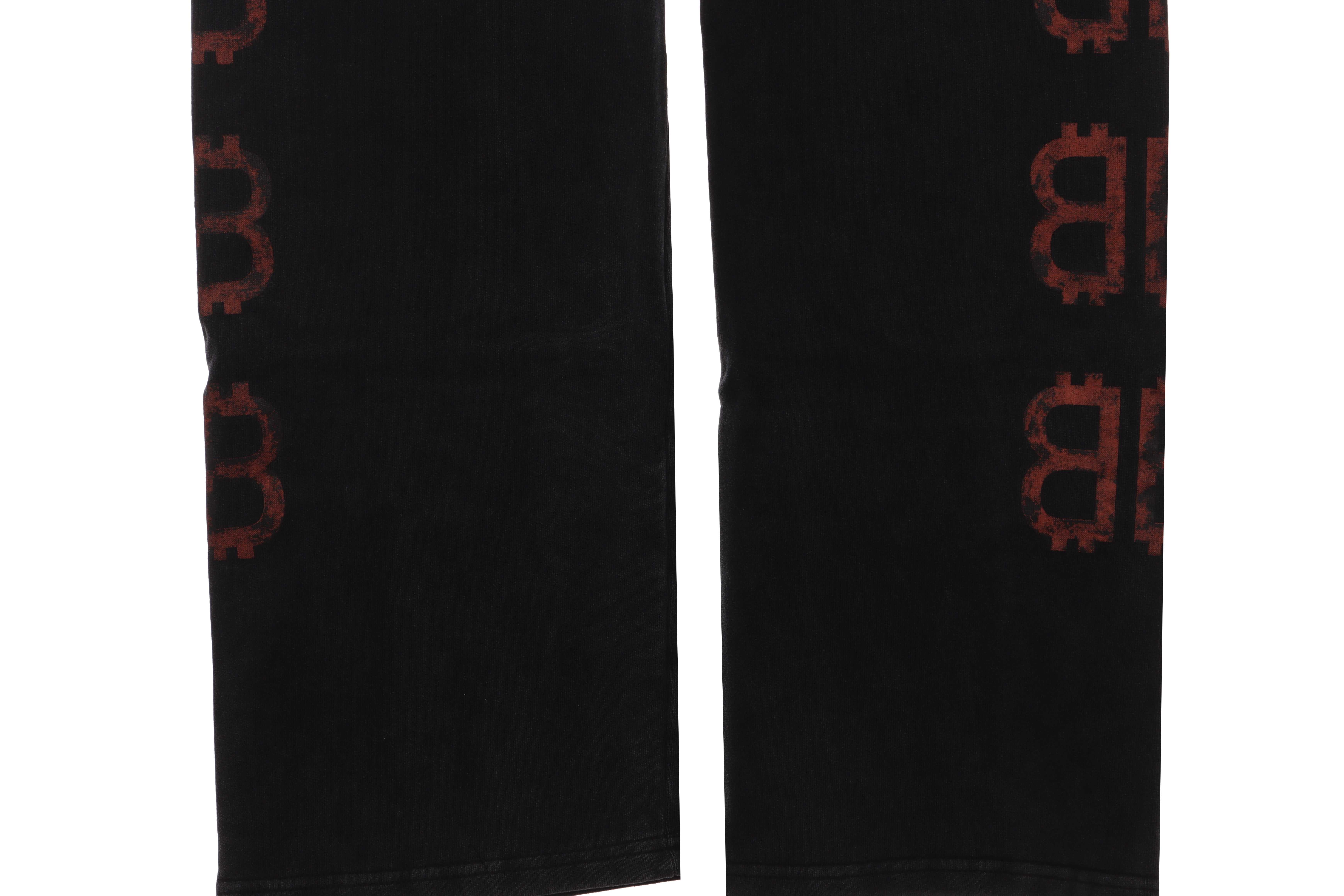 Balenciaga Double B Distressed Mud-Dyed Trousers