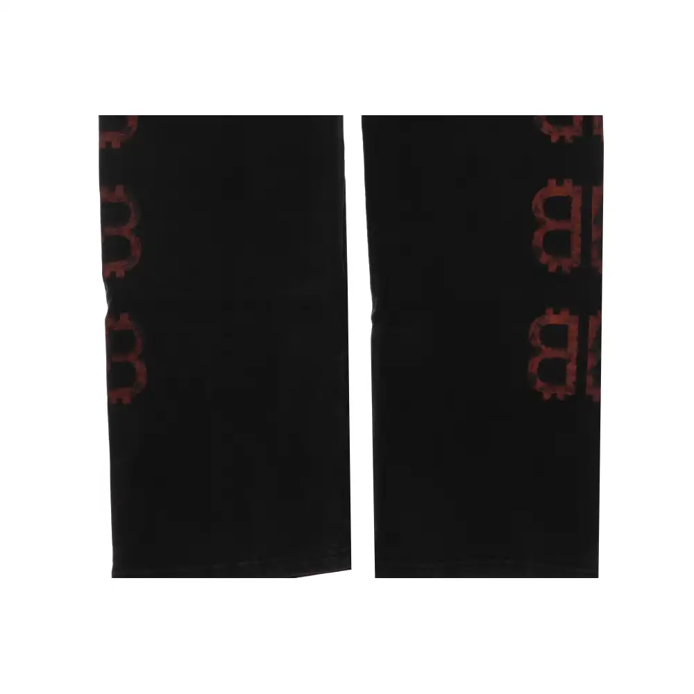 Balenciaga Double B Distressed Mud-Dyed Trousers