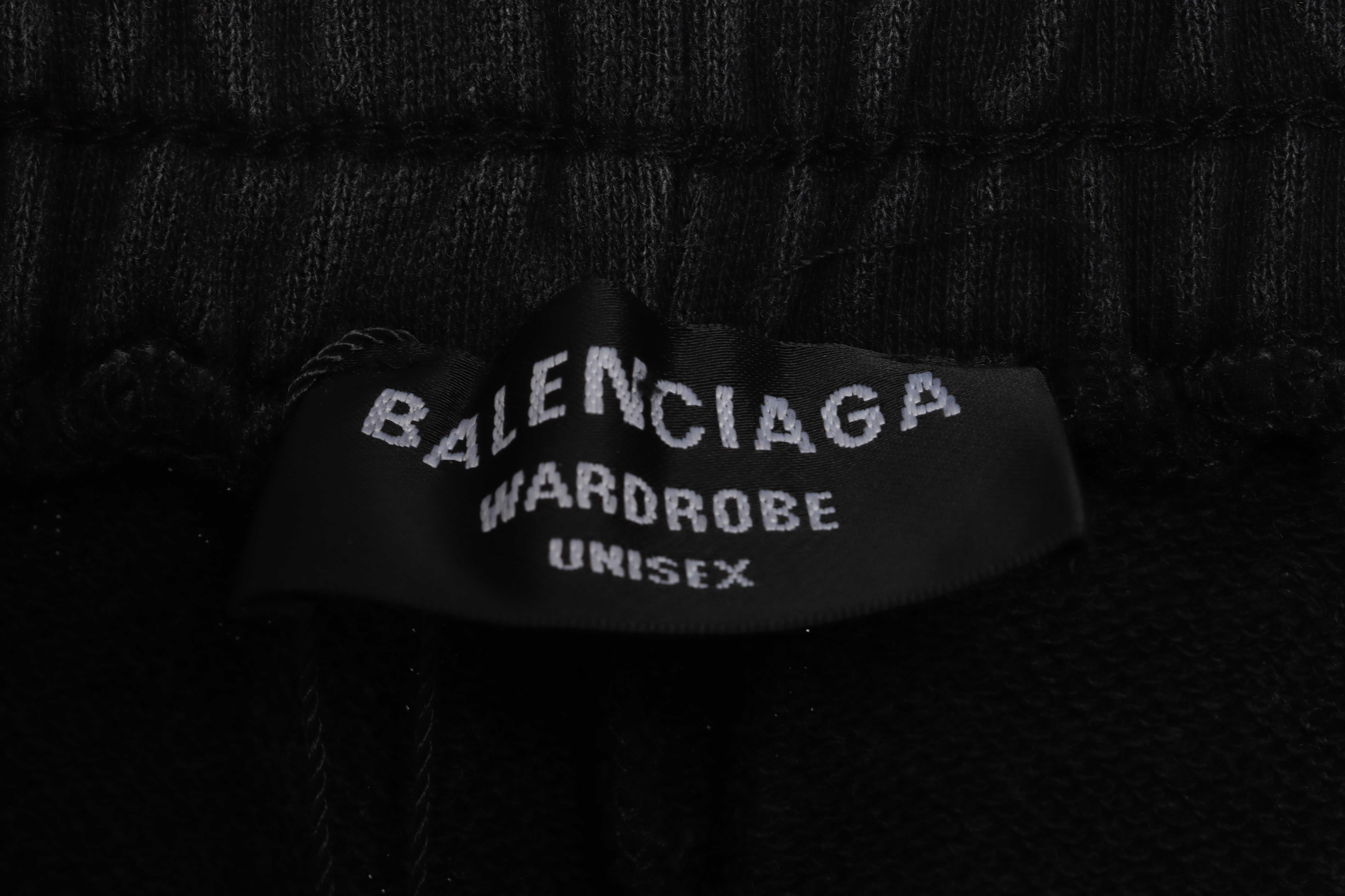 Balenciaga Double B Distressed Mud-Dyed Trousers