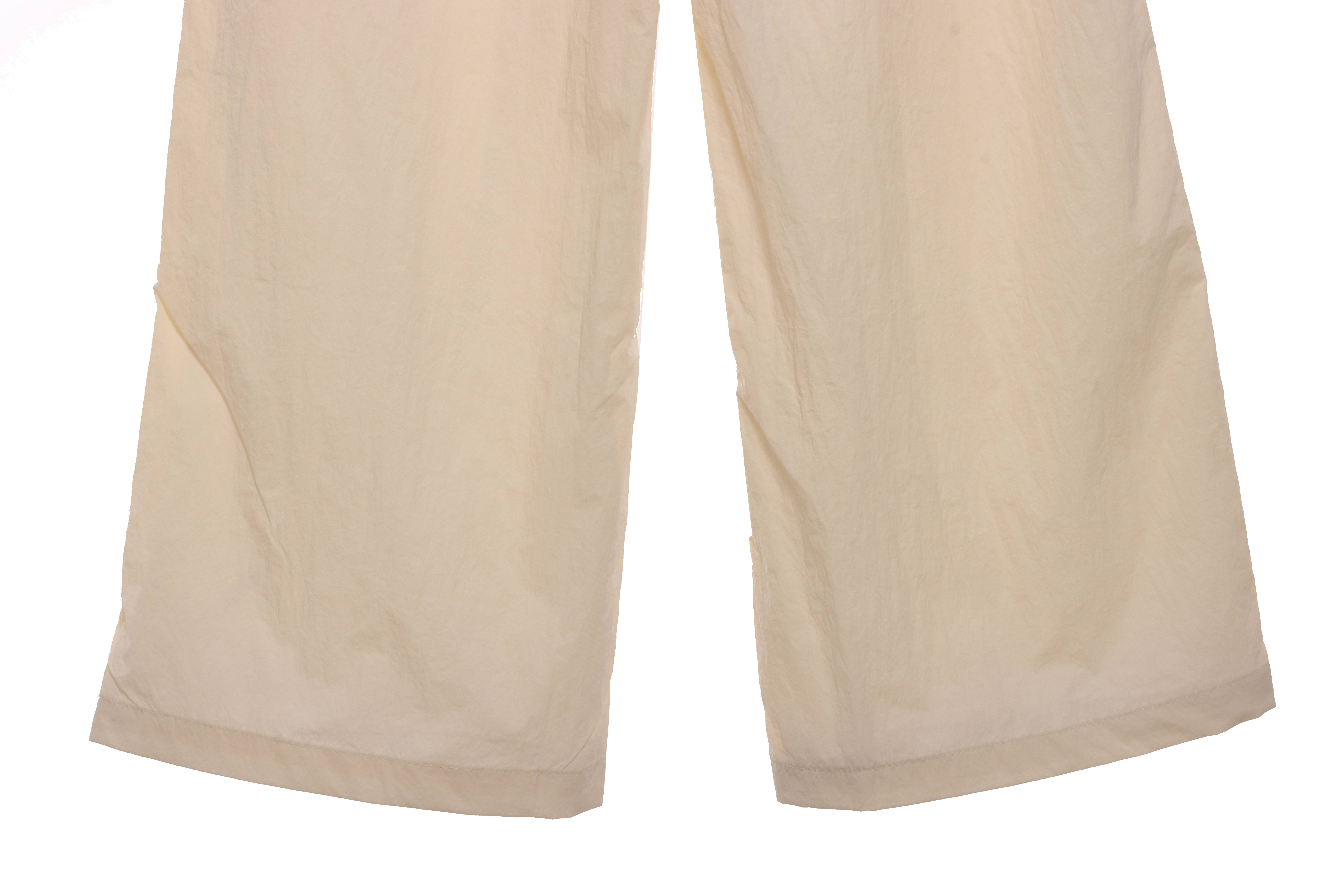 Balenciaga Double Embroidered Contrast Color Suit Trousers