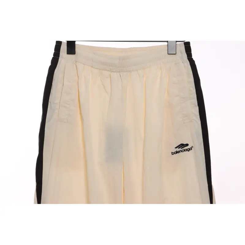Balenciaga Double Embroidered Contrast Color Suit Trousers