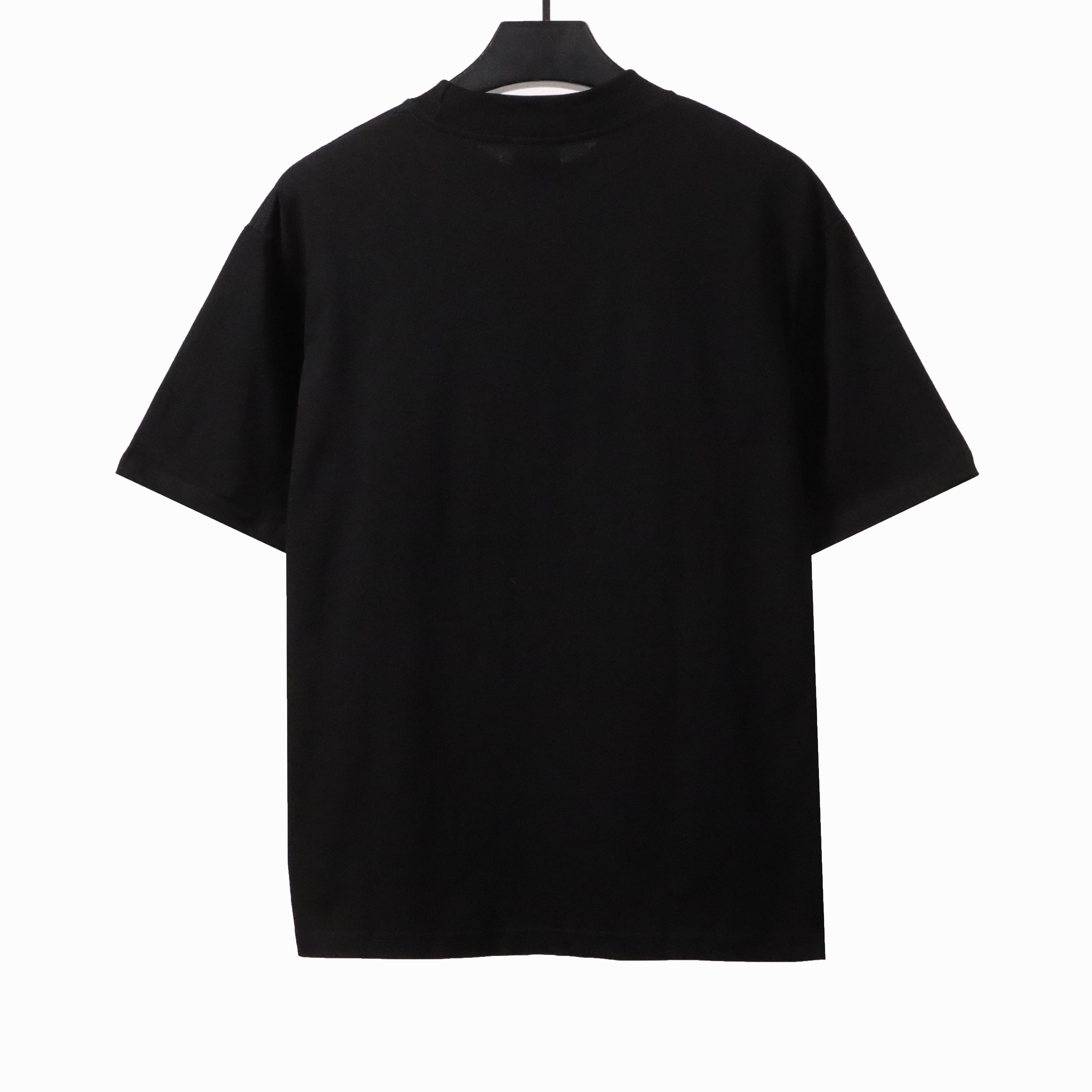 Balenciaga Eco-Friendly Paper Bag Print Short-Sleeve Black