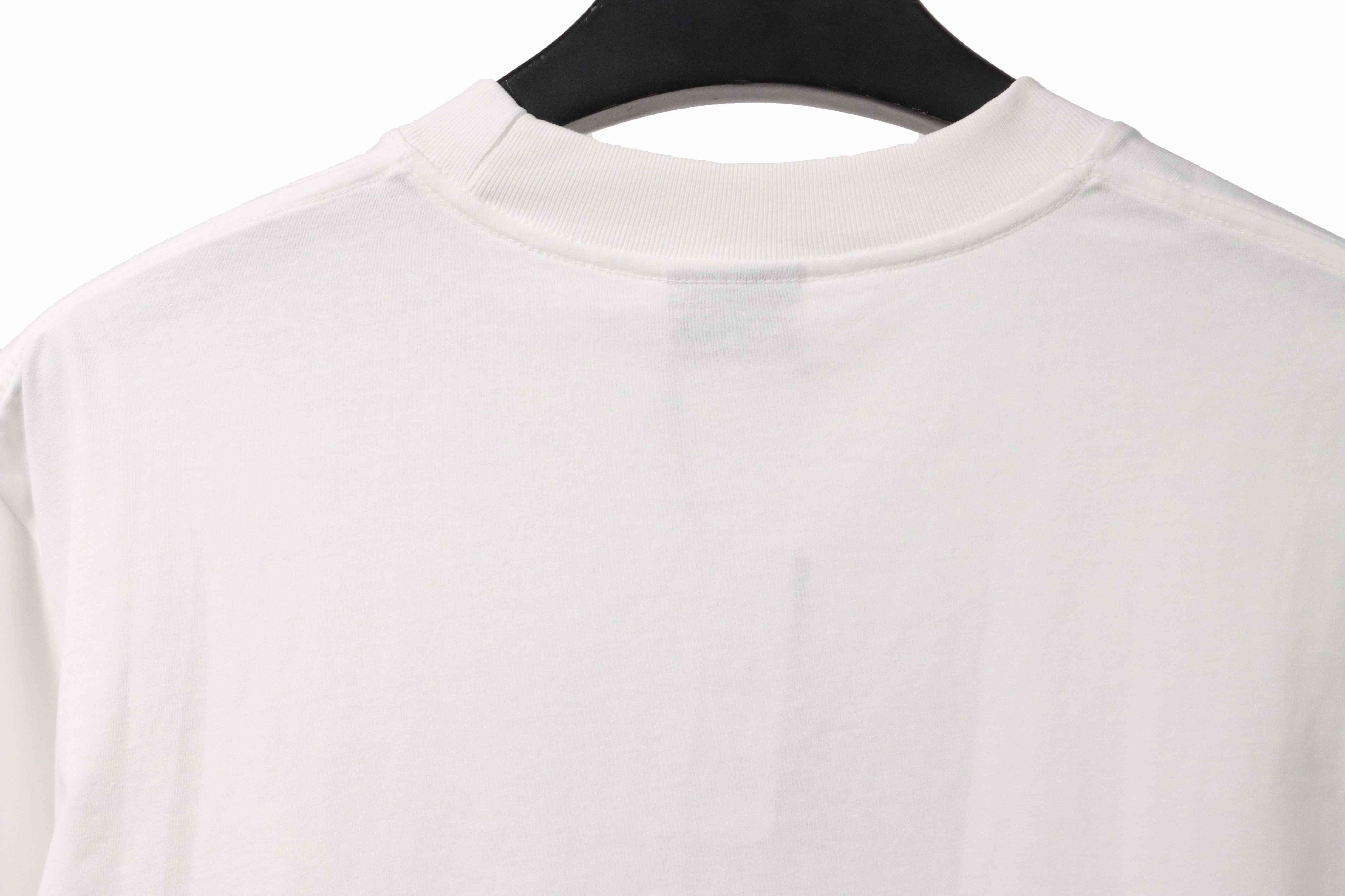 Balenciaga Eco-Friendly Paper Bag Print Short-Sleeve White