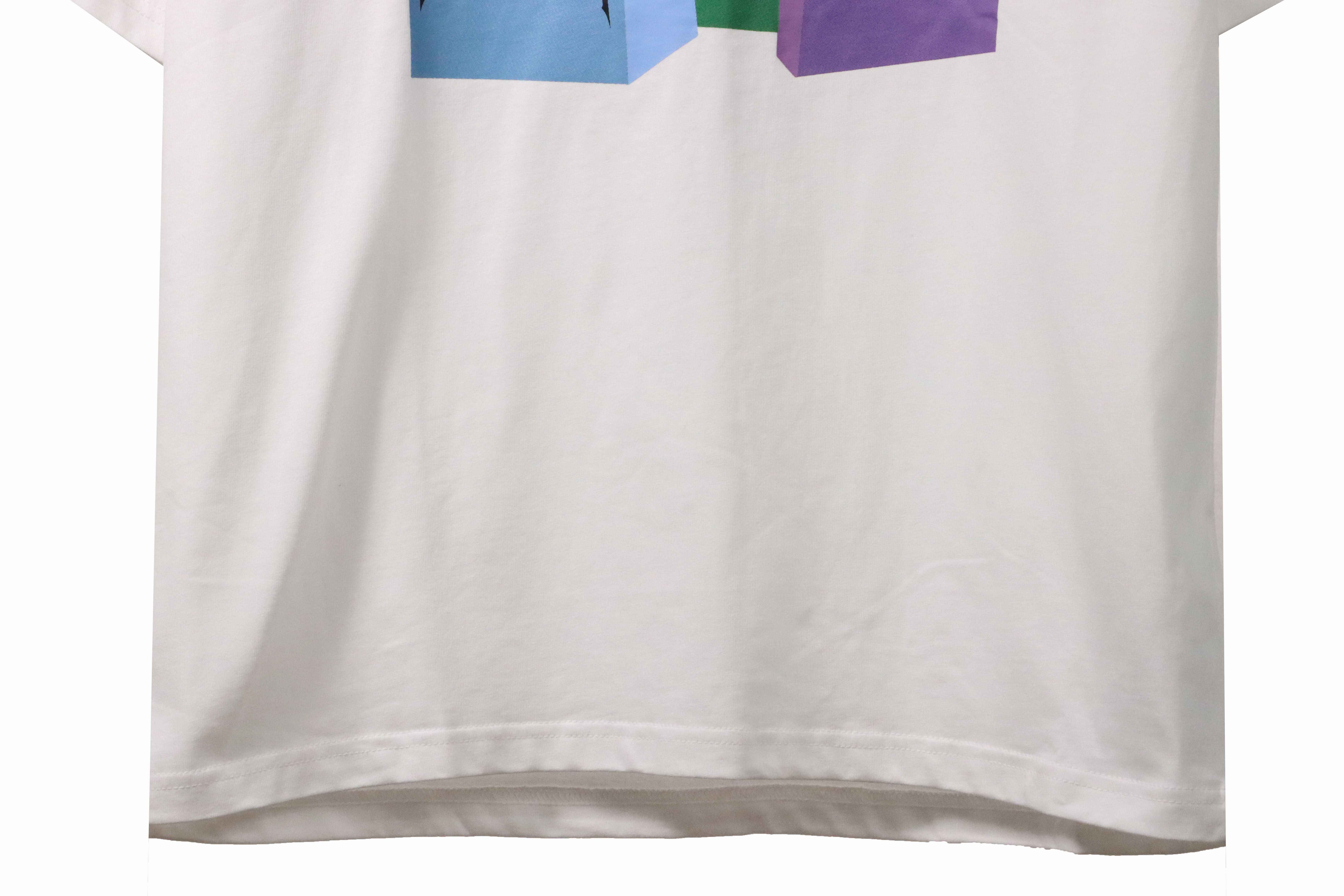 Balenciaga Eco-Friendly Paper Bag Print Short-Sleeve White