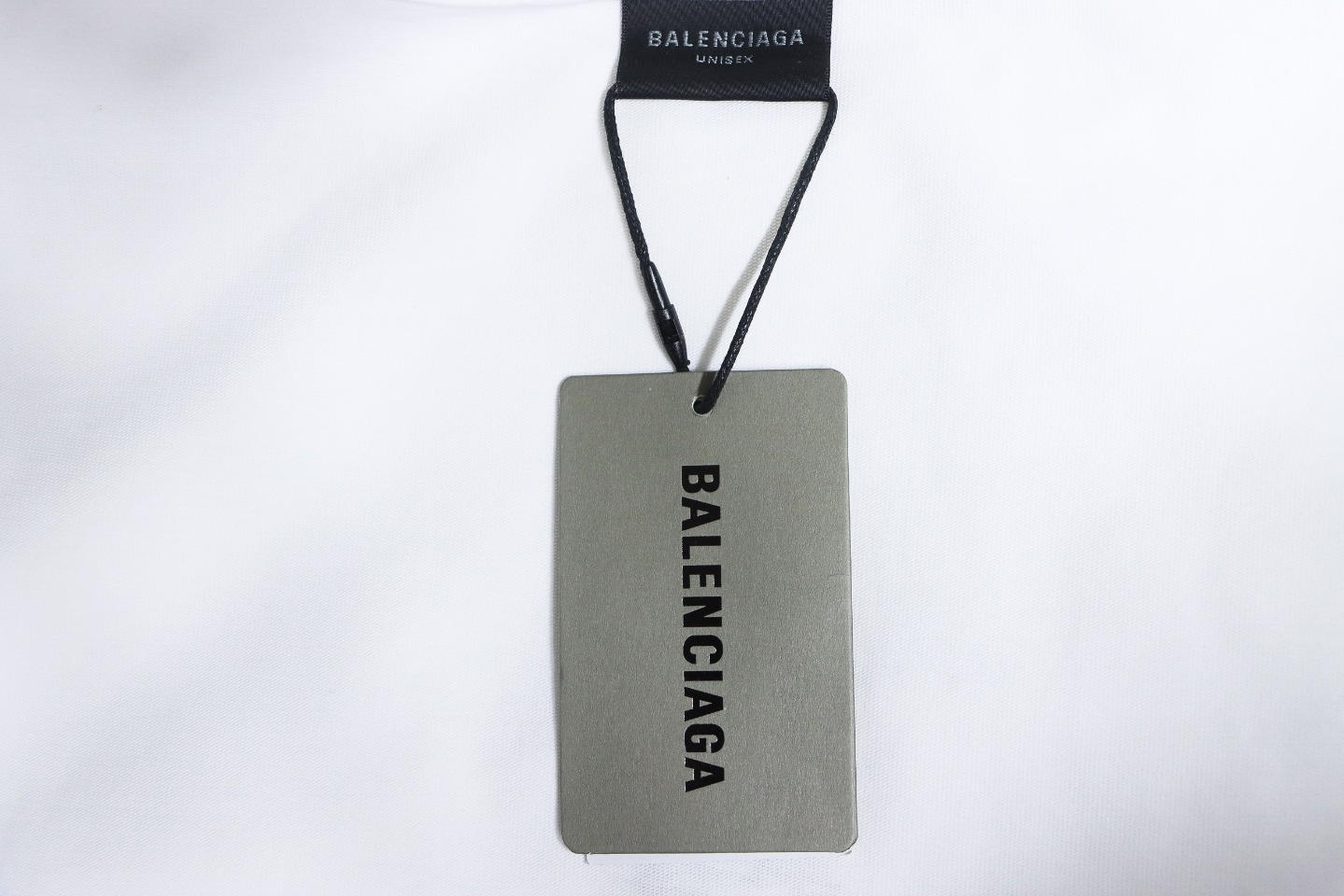 Balenciaga Embroidered Double Ring Long-Sleeved T-shirt White