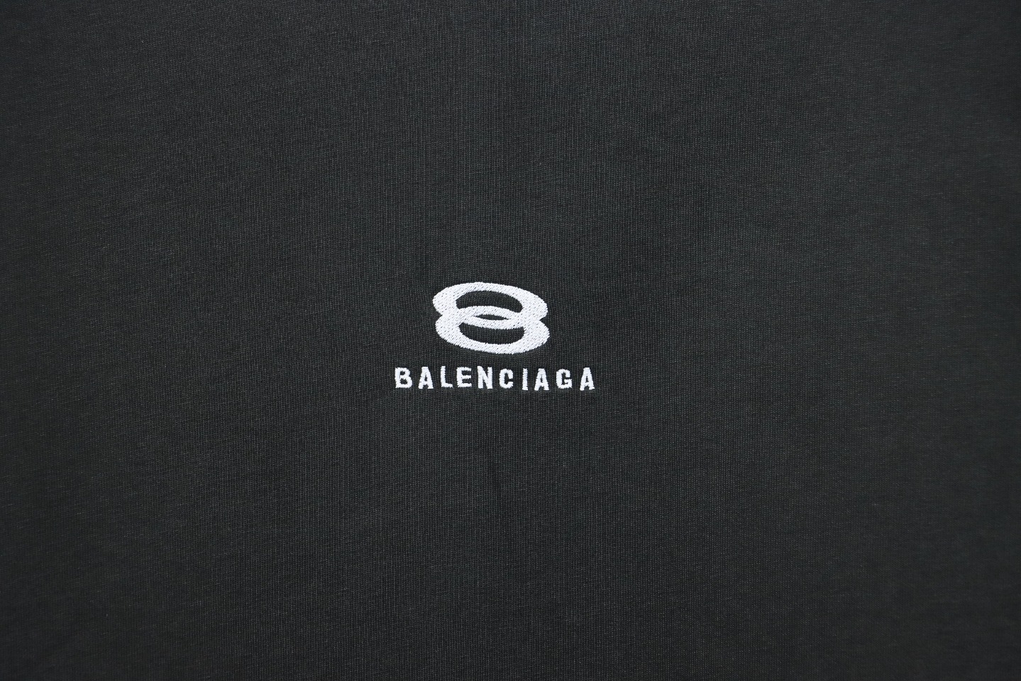 Balenciaga Embroidered Double Ring Long-Sleeved T-shirt Black