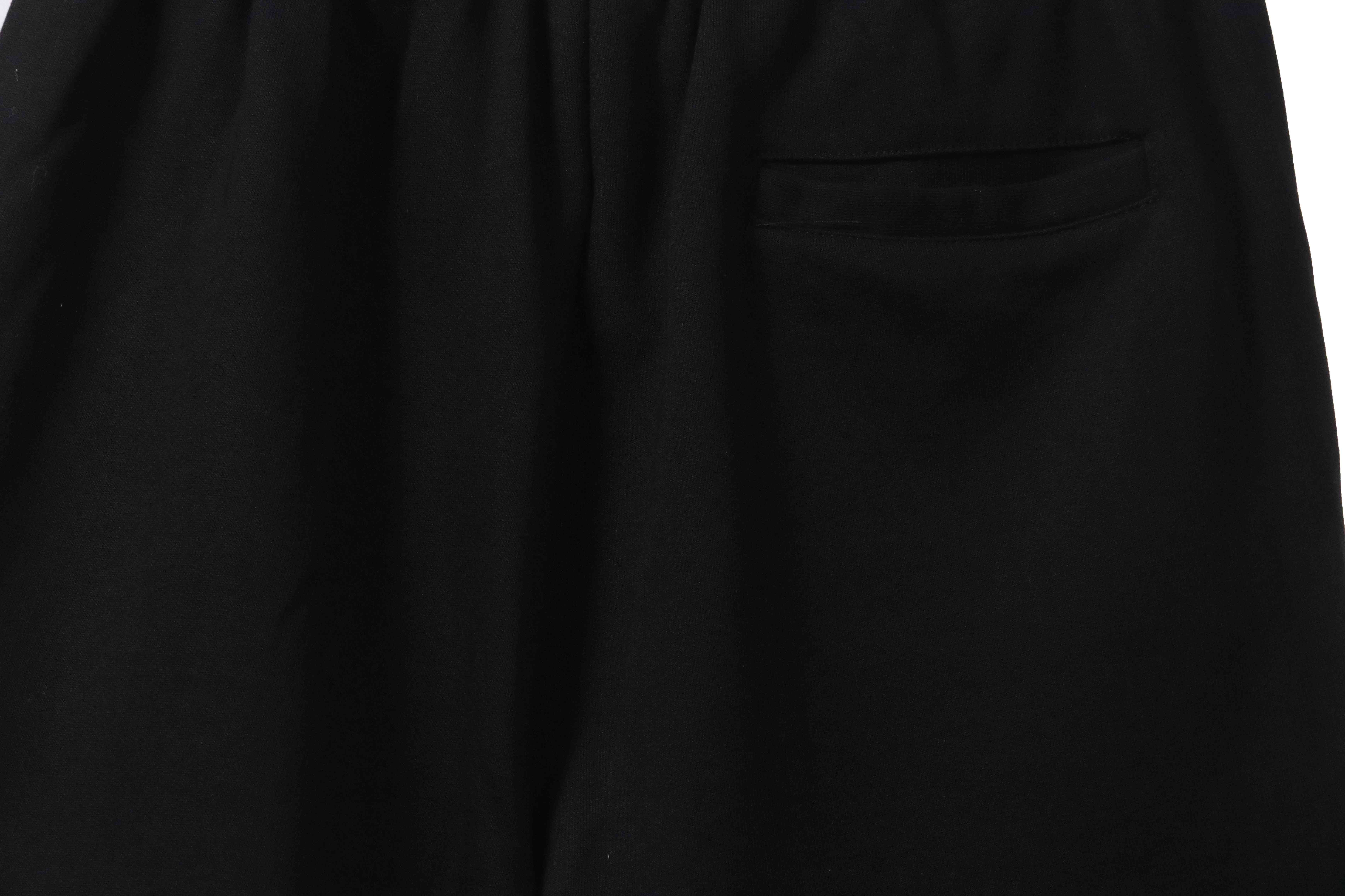 Balenciaga Embroidered Lettering Shorts Black