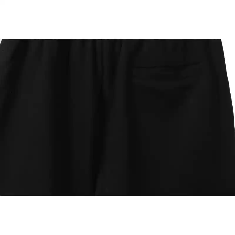 Balenciaga Embroidered Lettering Shorts Black