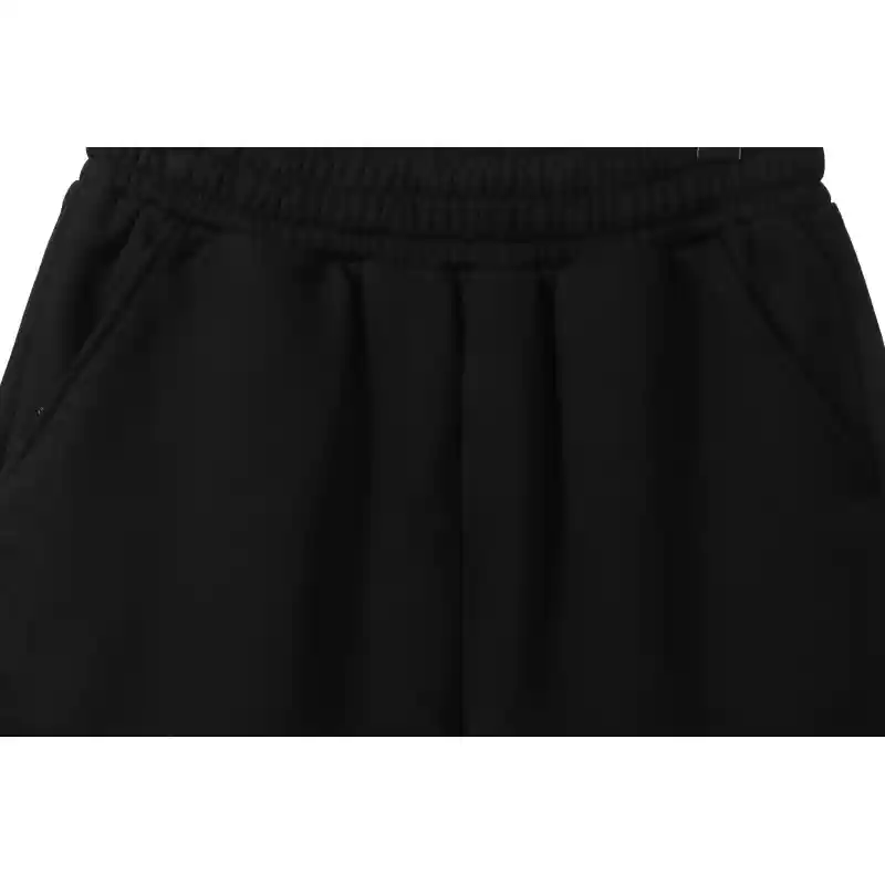 Balenciaga Embroidered Lettering Shorts Black