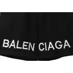 Balenciaga Embroidered Lettering Shorts Black