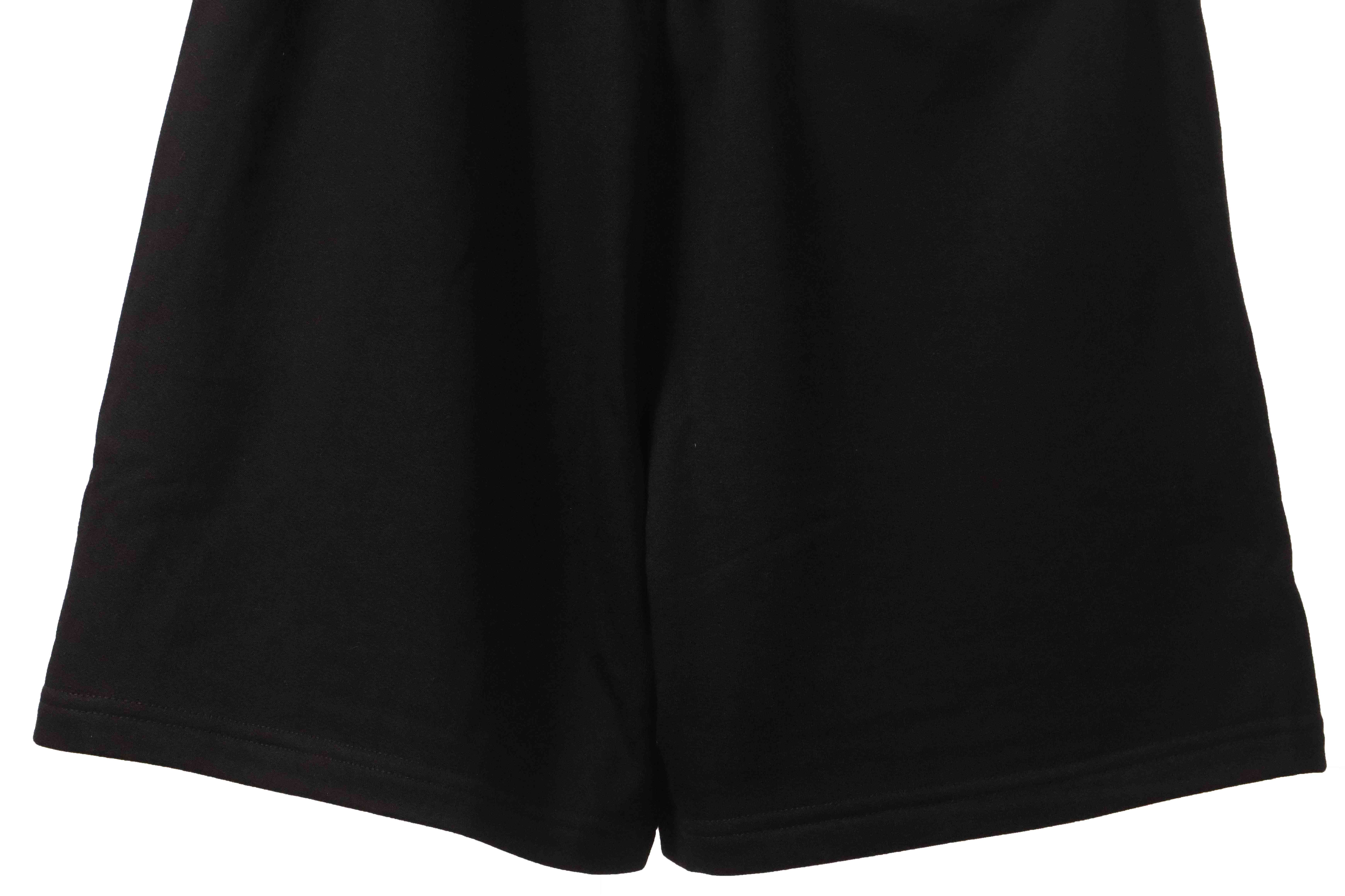Balenciaga Embroidered Lettering Shorts Black