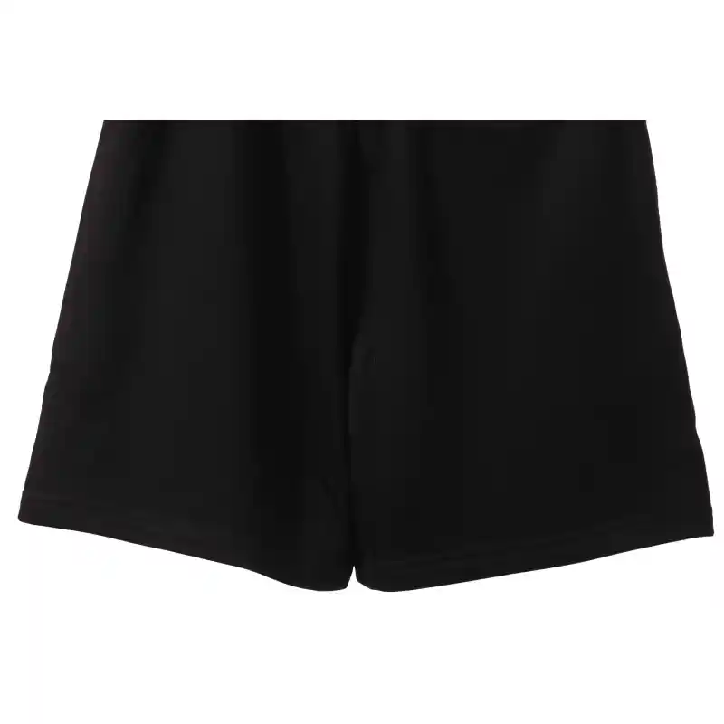 Balenciaga Embroidered Lettering Shorts Black