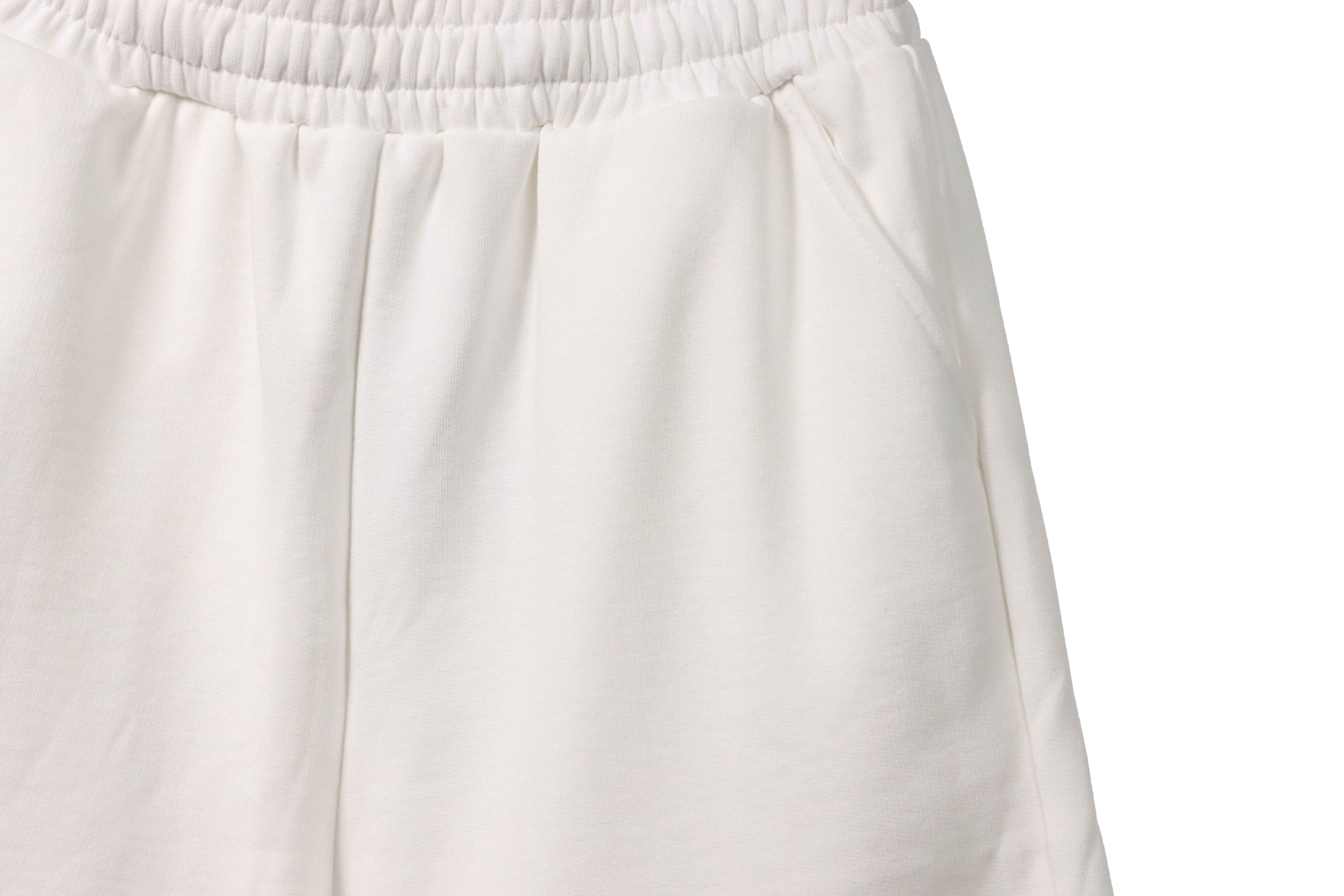 Balenciaga Embroidered Lettering Shorts White