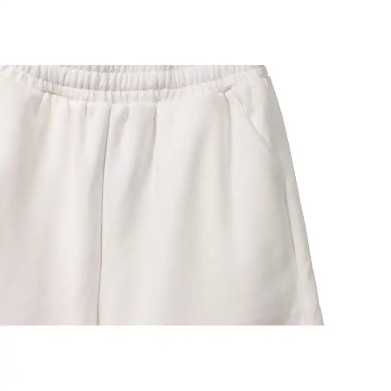 Balenciaga Embroidered Lettering Shorts White