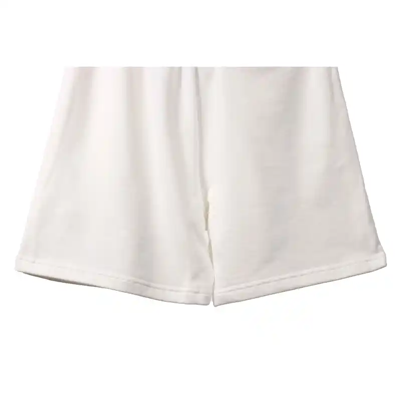 Balenciaga Embroidered Lettering Shorts White