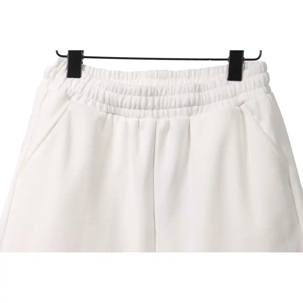 Balenciaga Embroidered Lettering Shorts White