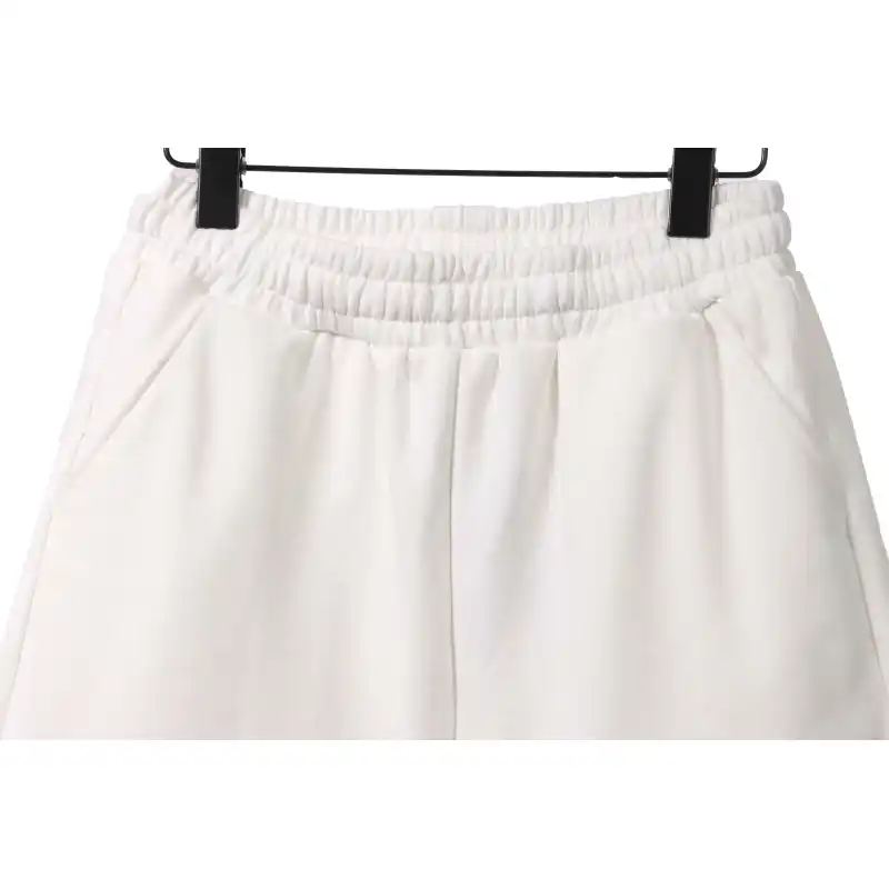 Balenciaga Embroidered Lettering Shorts White