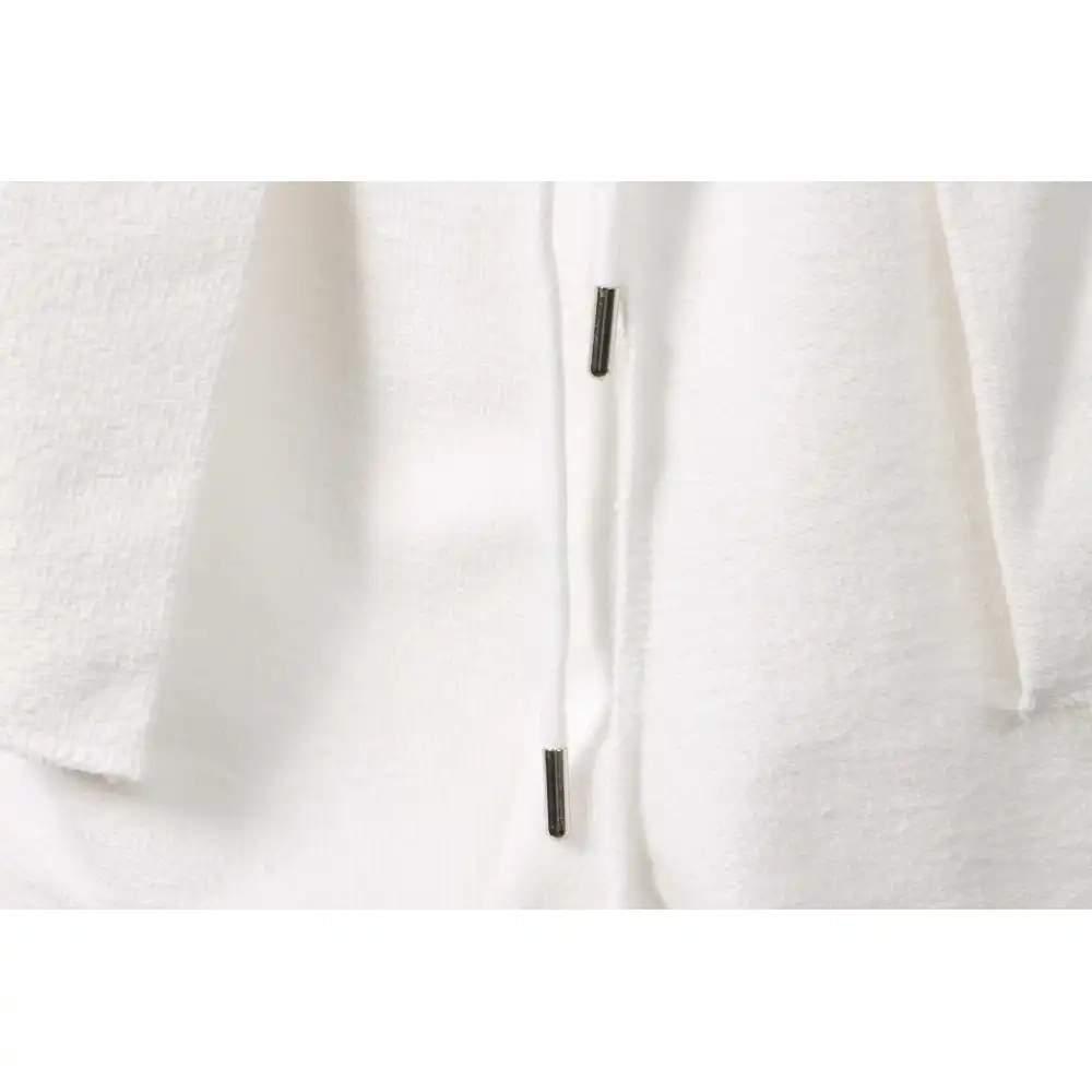 Balenciaga Embroidered Lettering Shorts White