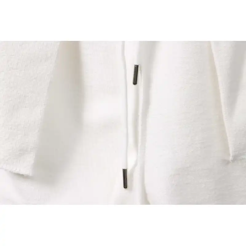 Balenciaga Embroidered Lettering Shorts White