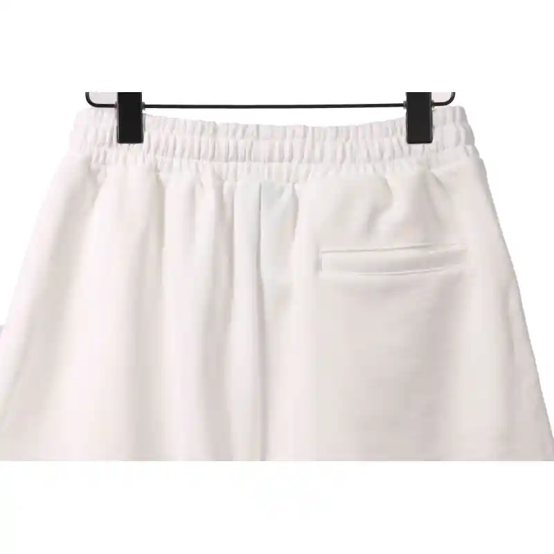 Balenciaga Embroidered Lettering Shorts White