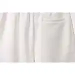 Balenciaga Embroidered Lettering Shorts White