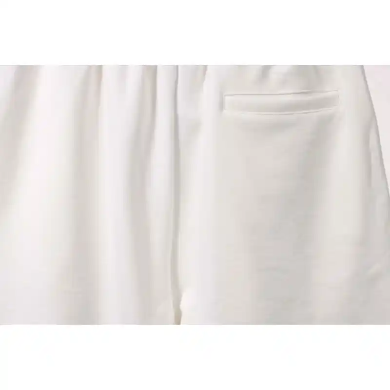 Balenciaga Embroidered Lettering Shorts White