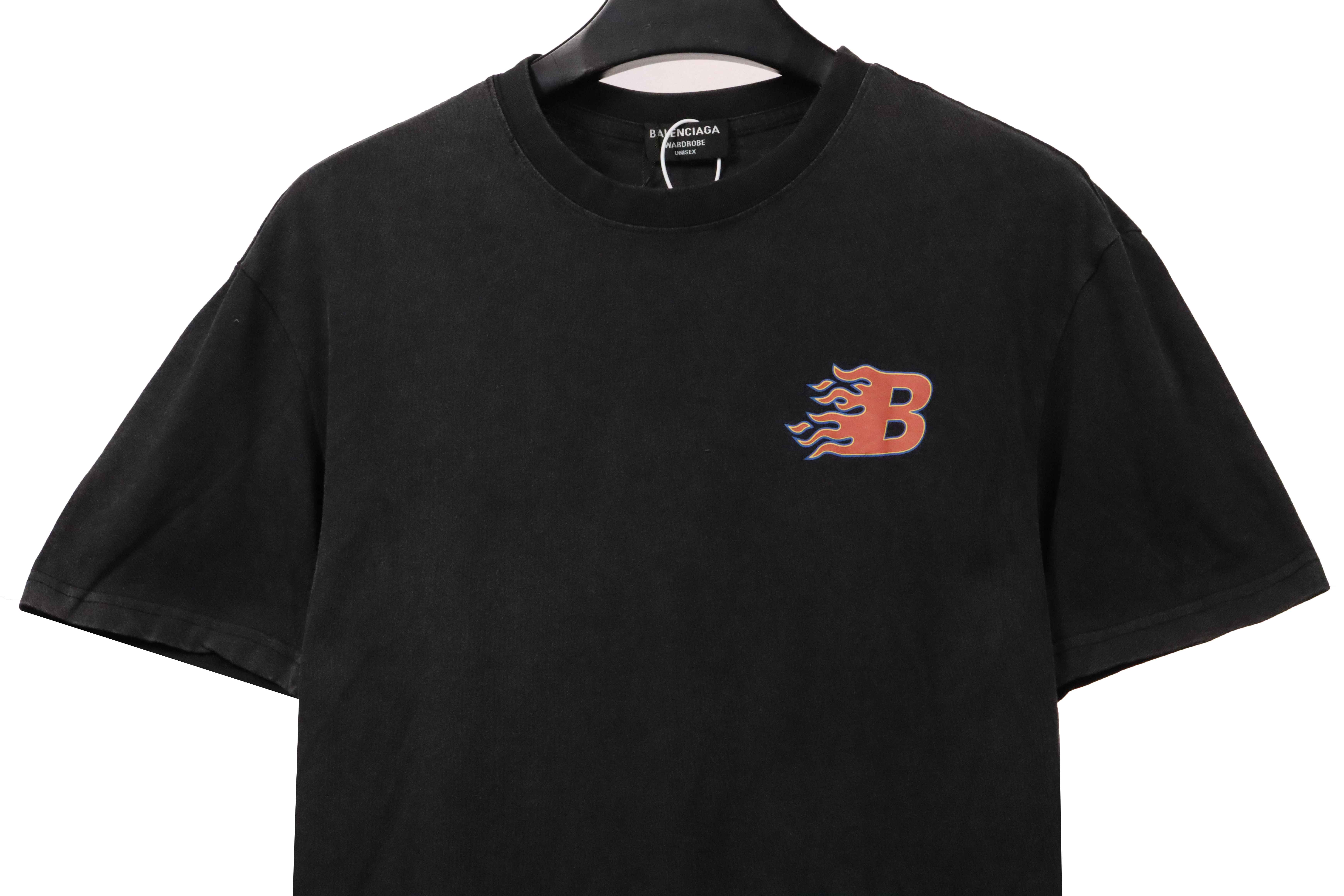Balenciaga Flame Letter Short Sleeves (Special Offer)