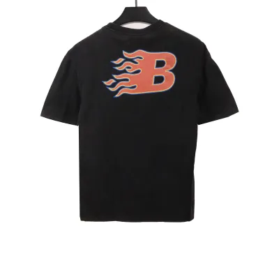 Balenciaga Flame Letter Short Sleeves (Special Offer) 02