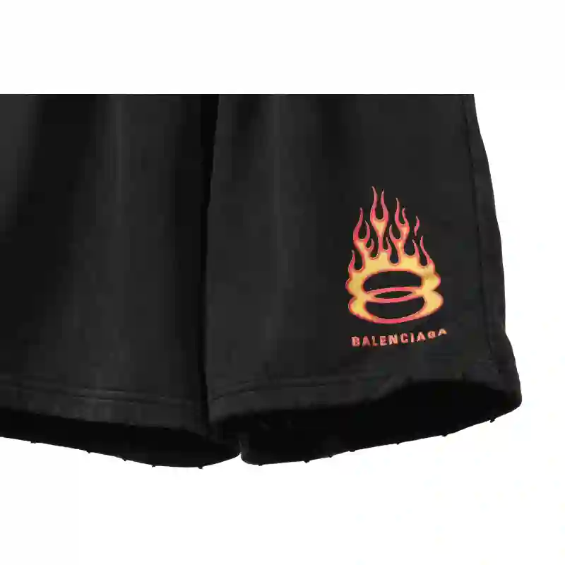 Balenciaga Flame Logo Shorts