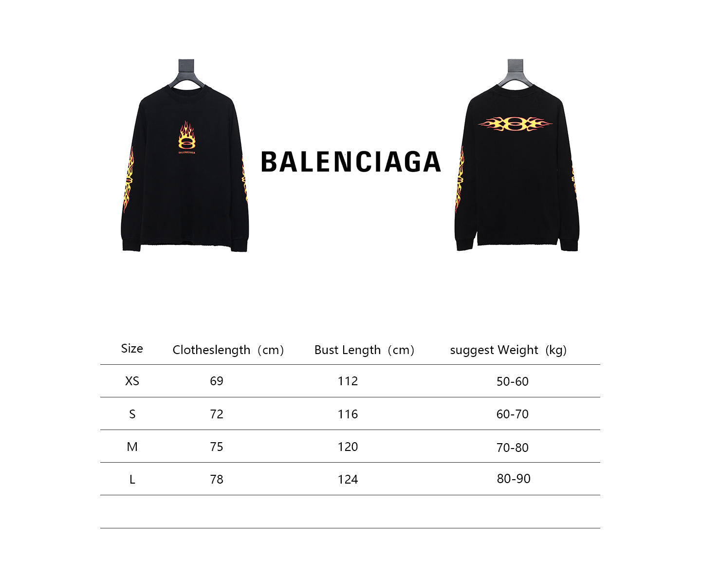 Balenciaga Flame Series New T-shirt
