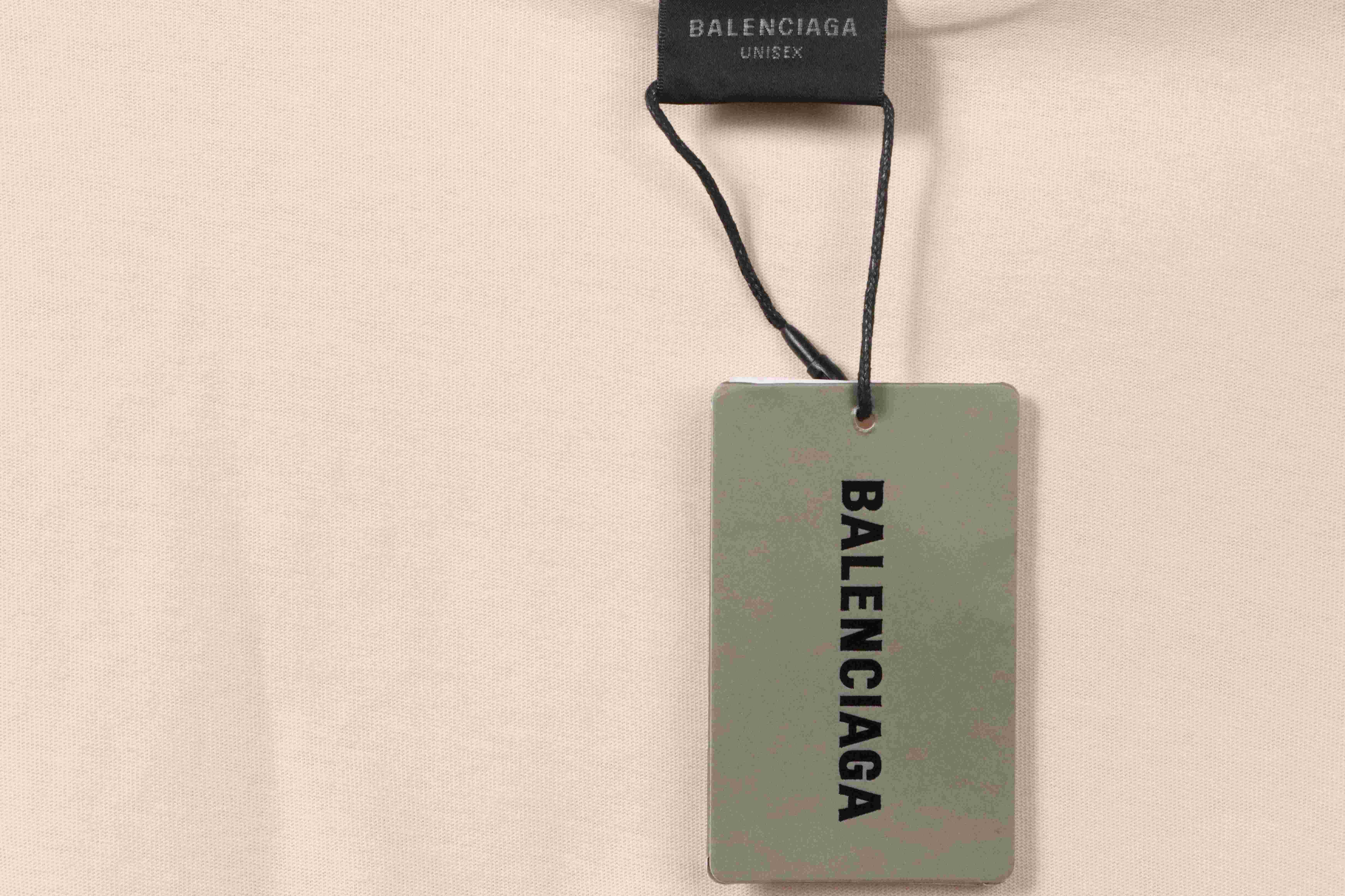 Balenciaga Fuzzy Coke Print Short Sleeve White